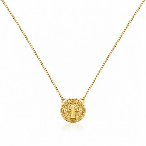 Colar S�o Bento Banhado a Ouro