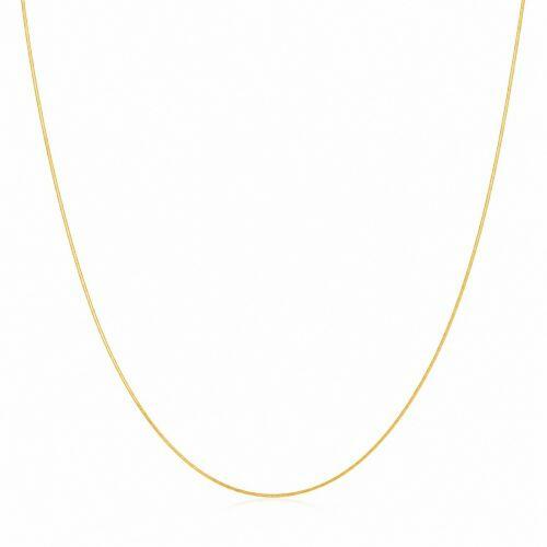 Colar 40 cm Rabo de Rato Banhado a Ouro