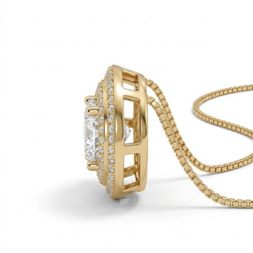 Colar Redondo Abaulado Luxury Micro Zircônia Cristal Banhado a Ouro