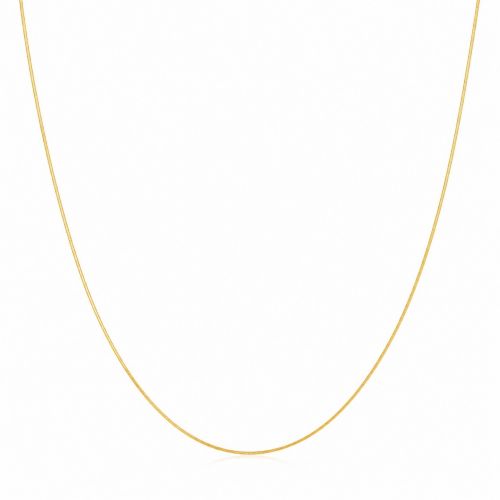 Colar Rabo de Rato Laminado Banhado em Ouro 18k