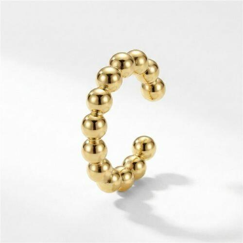 Piercing Fake Bolas Lisas Banhado em Ouro 18K