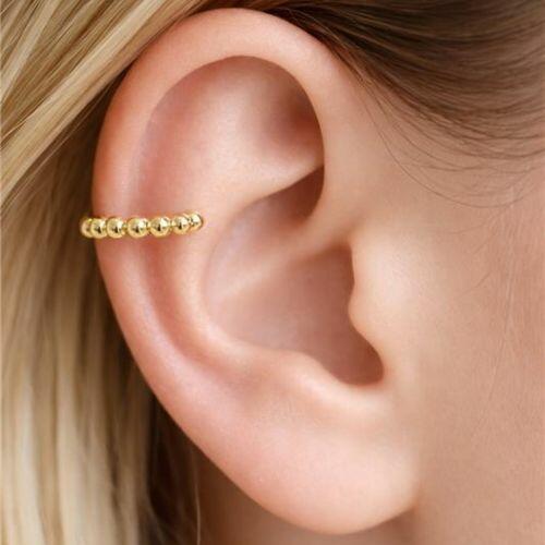 Piercing Fake Bolas Lisas Banhado em Ouro 18K