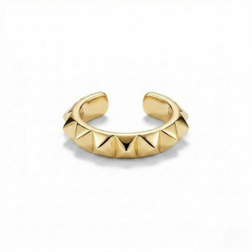 Piercing Fake ZigZag Liso Banhado em Ouro 18k