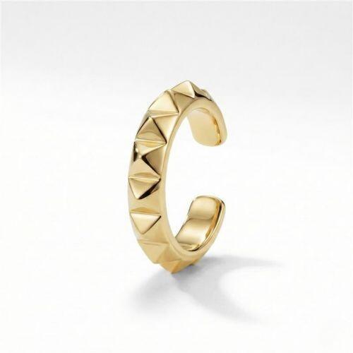 Piercing Fake ZigZag Liso Banhado em Ouro 18k