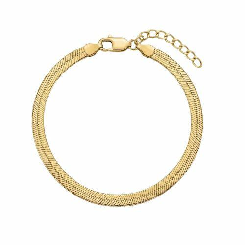 Pulseira Laminada Banhada em Ouro18k