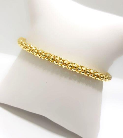 Pulseira Elo Pipoca Banhado a Ouro