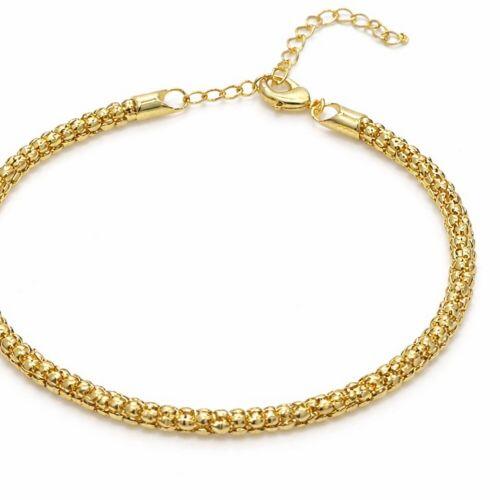 Pulseira Elo Pipoca Banhado a Ouro