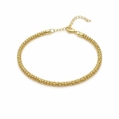 Pulseira Elo Pipoca Banhado a Ouro