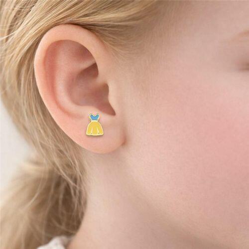 Conjunto Infantil Princesa Banhado em Ouro18k