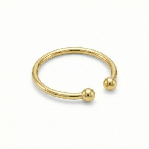 Piercing Fake Liso Banhado em Ouro18k