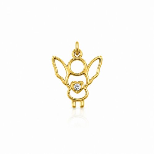 Pingente Anjo Banhado a Ouro