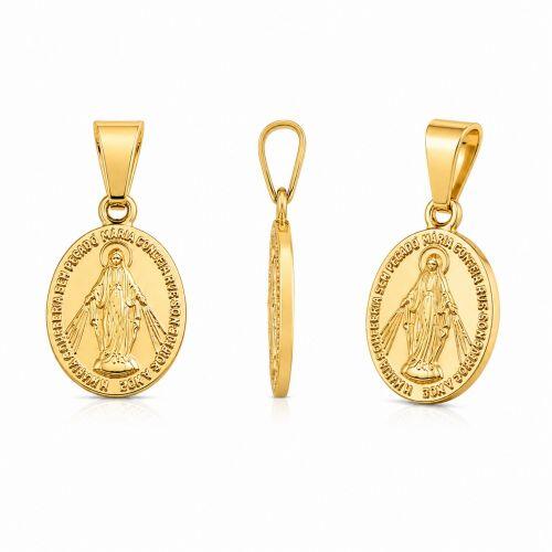 Pingente Nossa Senhora Milagrosa Banhado a Ouro