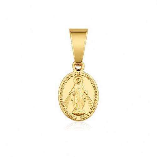 Pingente Nossa Senhora Milagrosa Banhado a Ouro