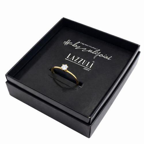 Anel Solitário Moissanite Banhado a Ouro