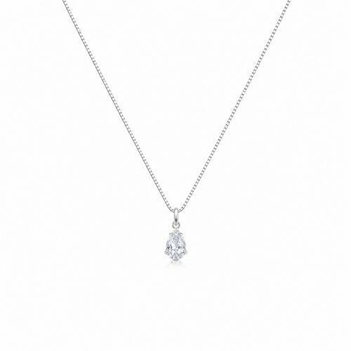 Choker Gota Zirc�nia Cristal Banhado a Prata