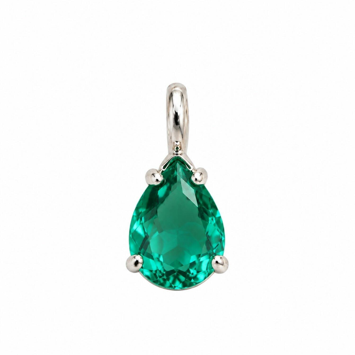 Choker Gota Zircônia Turmalina Banhado a Prata