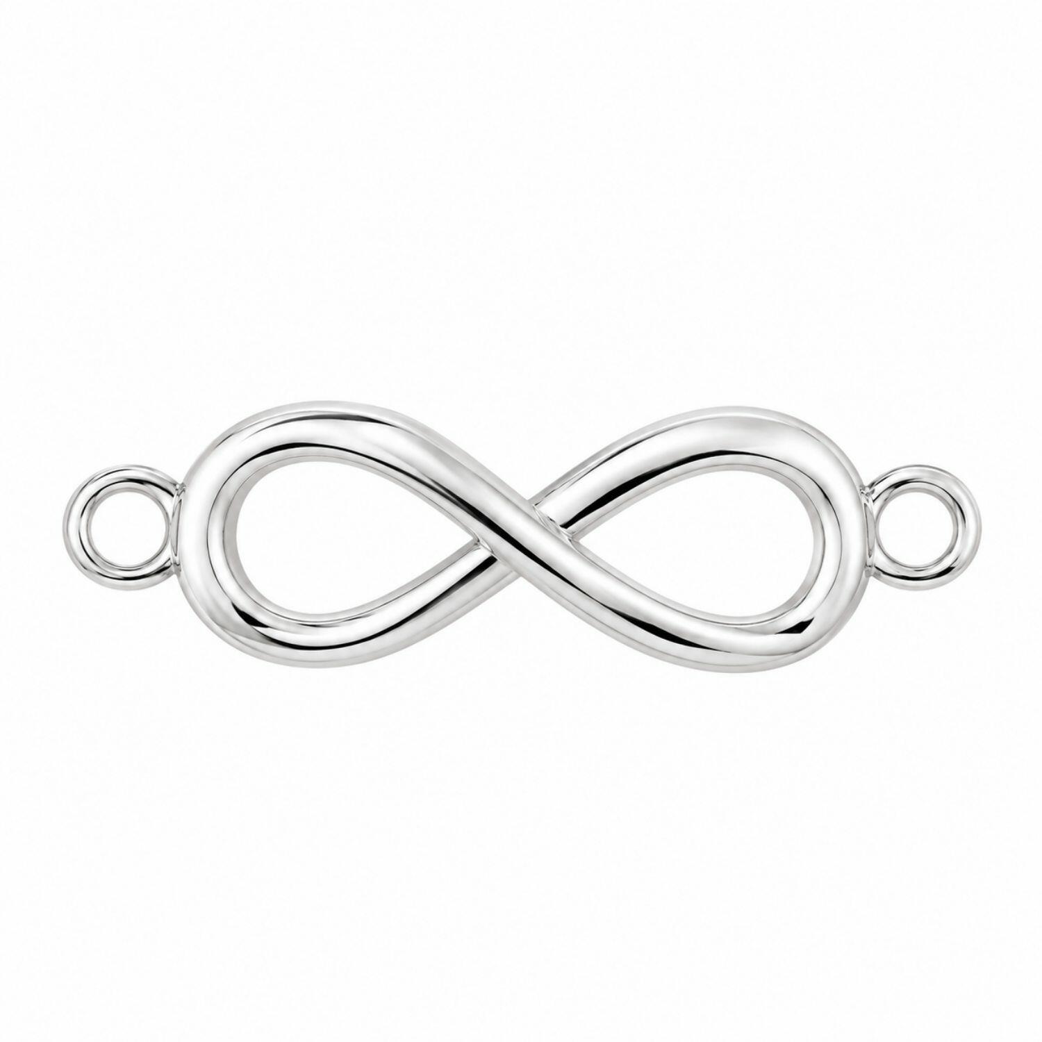 Choker Símbolo do Infinito Banhado a Prata
