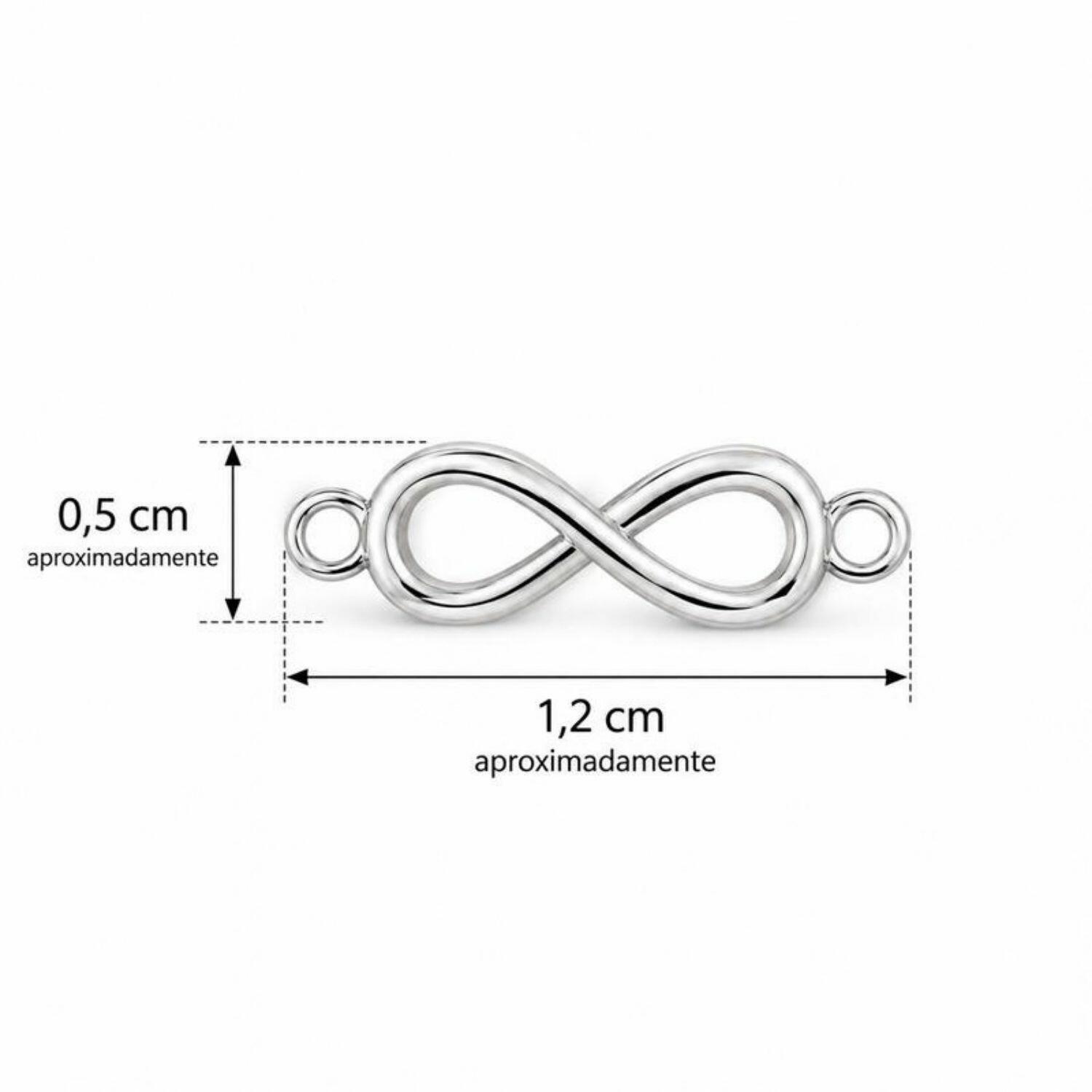 Choker Símbolo do Infinito Banhado a Prata