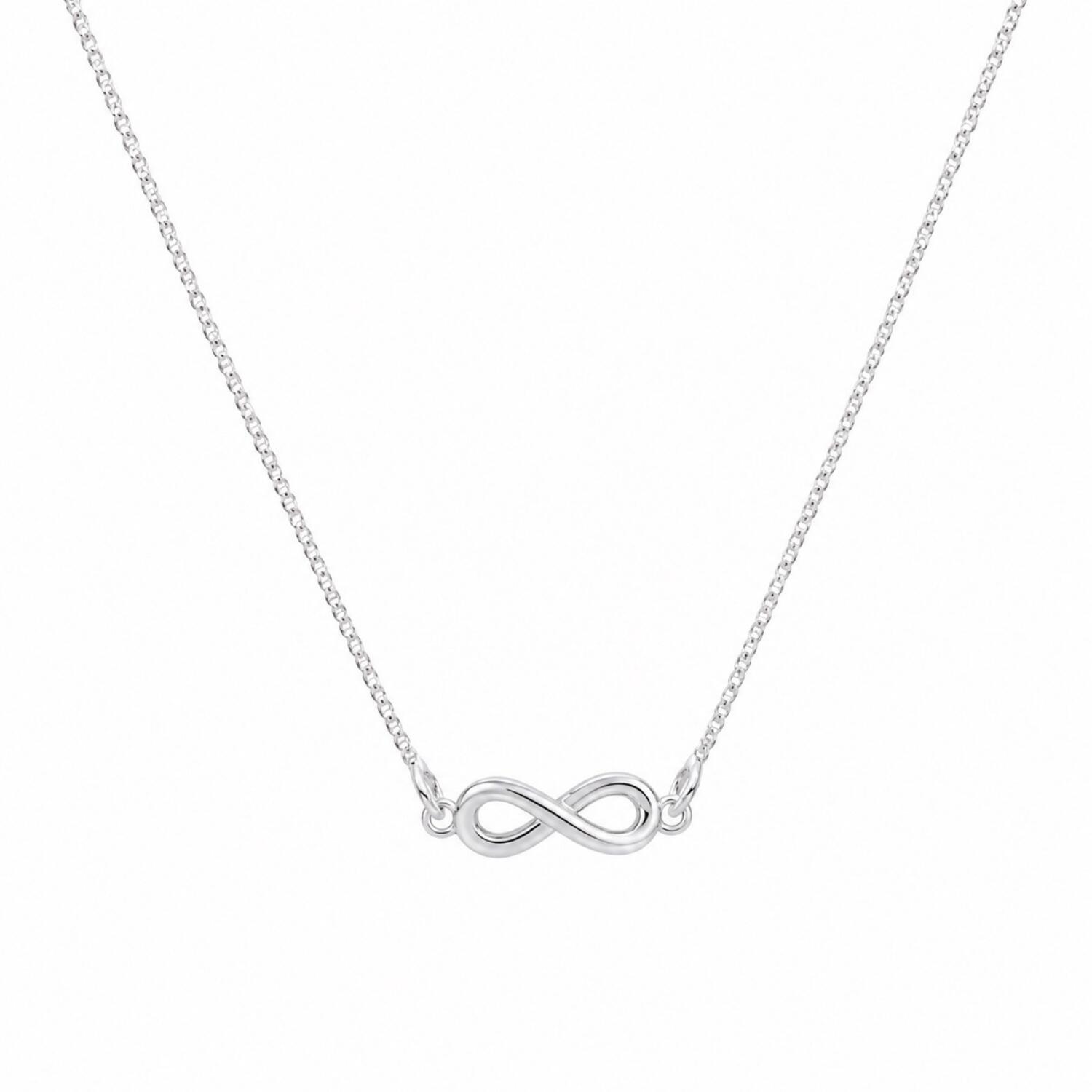 Choker Símbolo do Infinito Banhado a Prata
