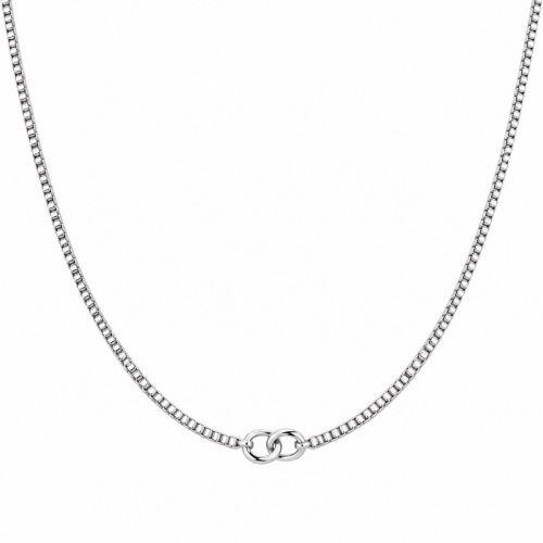 Choker Símbolo do Infinito Banhado a Prata
