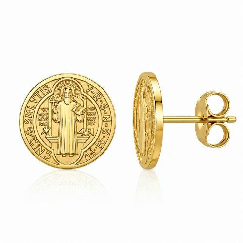 Brinco S�o Bento Banhado a Ouro