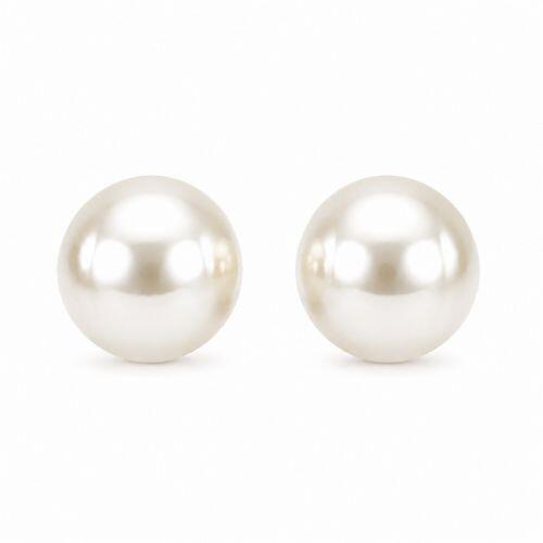 Brinco Pérola 1.2 cm Banhado a Prata
