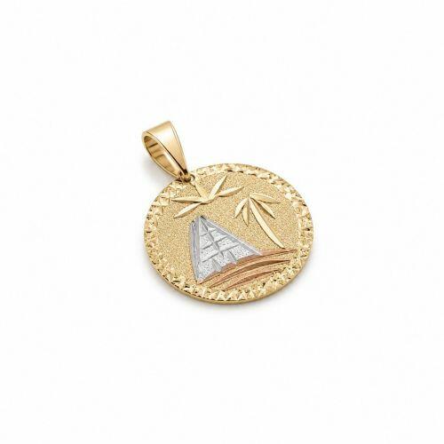 Pingente 2.0 cm 3 Banhos Rose, Ródio Branco e Ouro18k