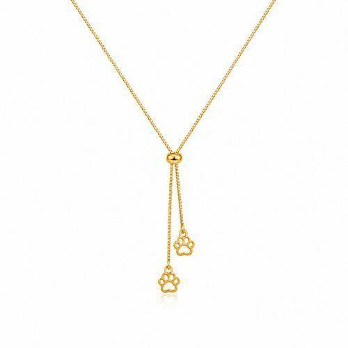 Colar Gravatinha Regul�vel Patinha Vazada Banhado a Ouro