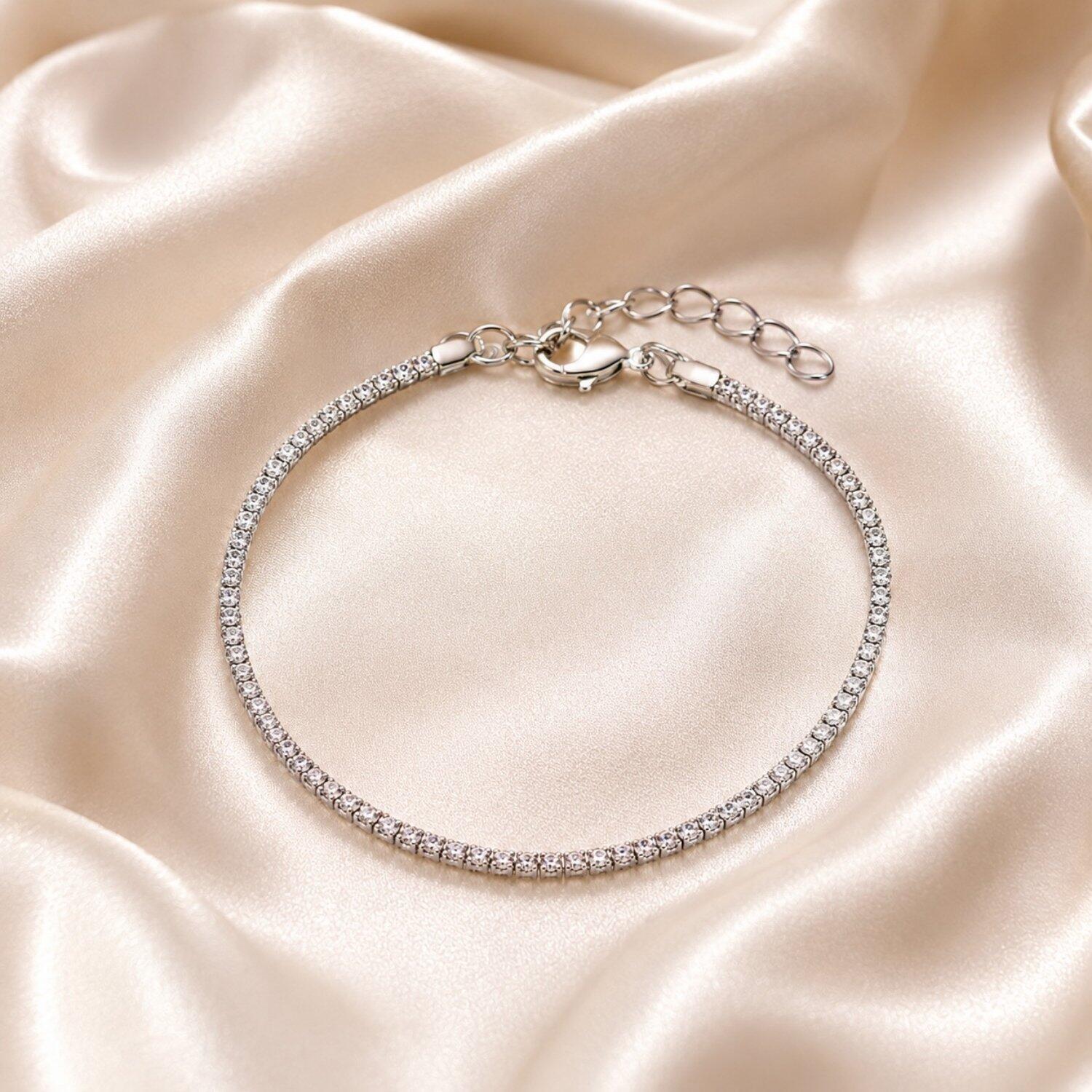 Pulseira Riviera Banhado a Prata