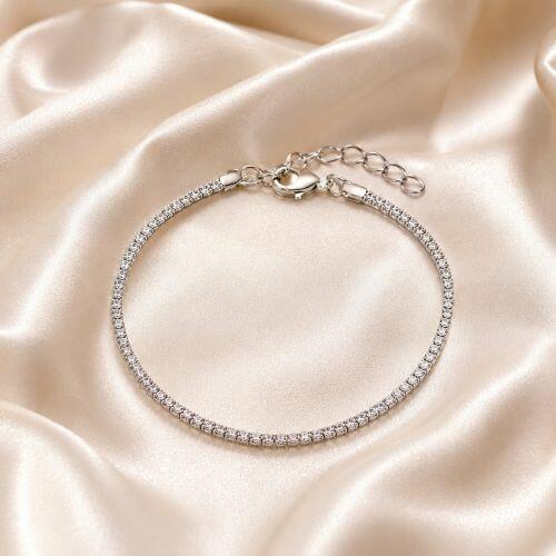 Pulseira Riviera Banhado a Prata