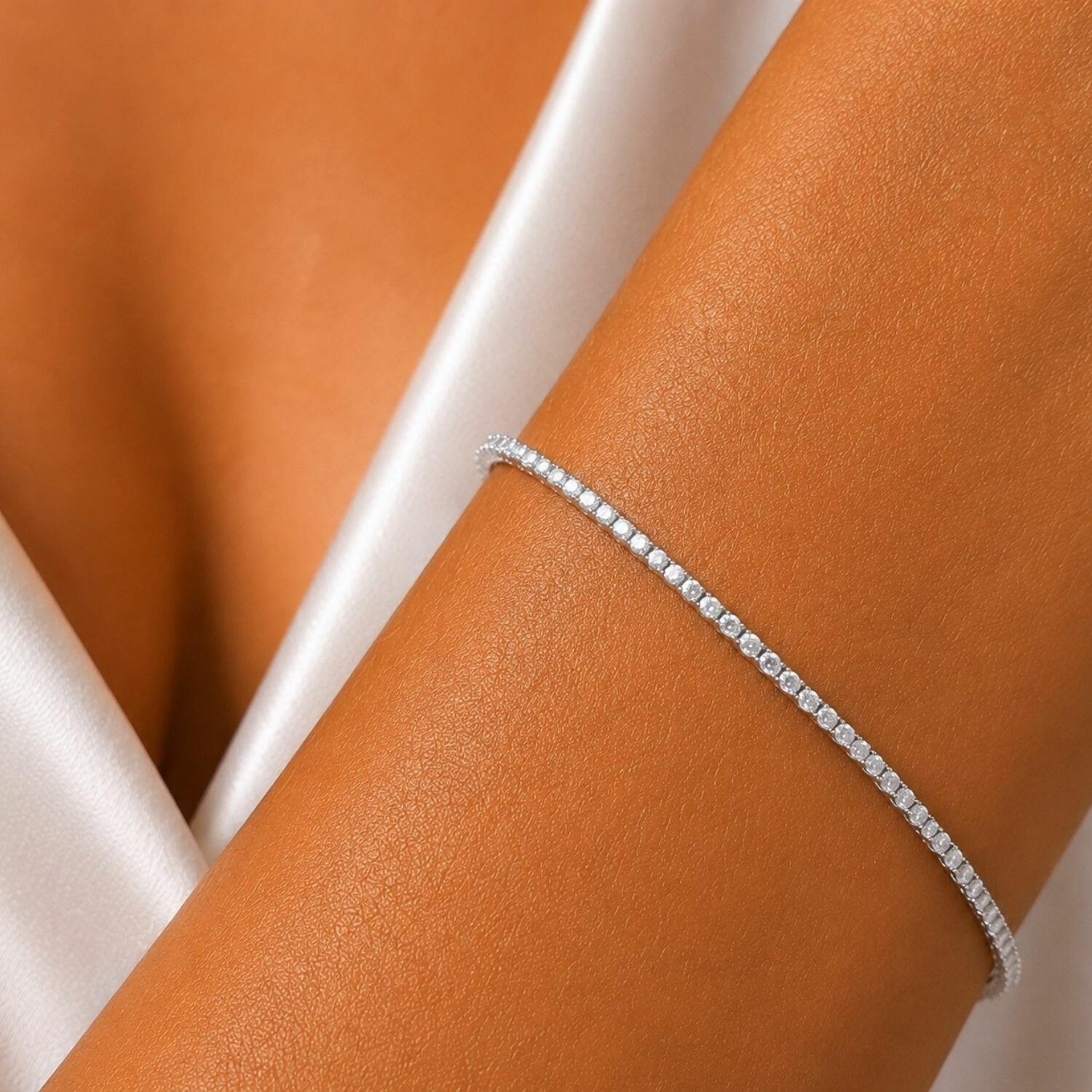 Pulseira Riviera Banhado a Prata