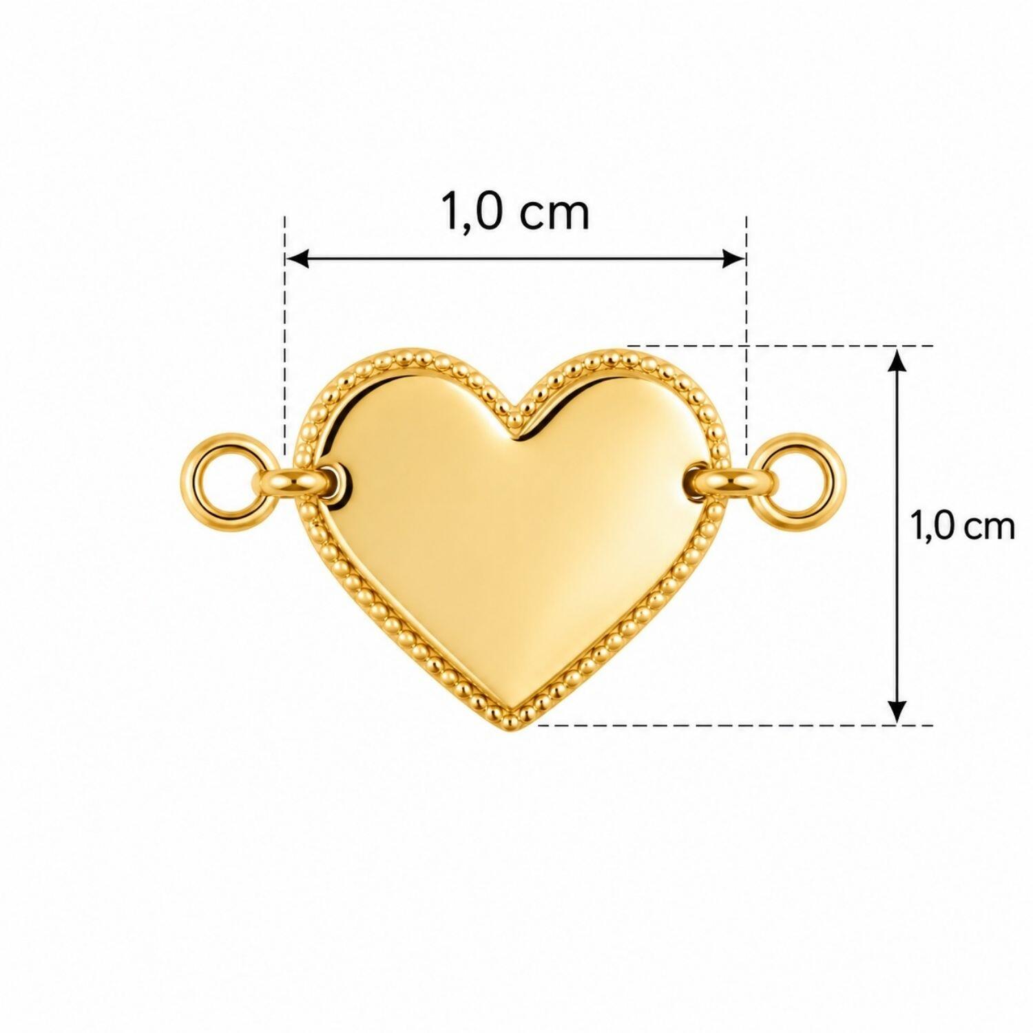 Choker Coração Banhado a Ouro