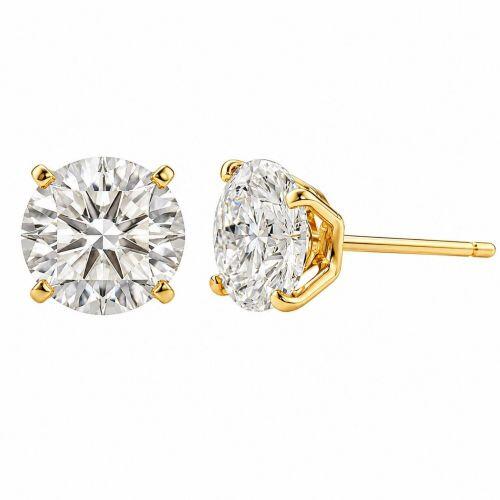 Brinco Ponto de Luz 1,0 cm de Di�metro Banhado em Ouro 18k