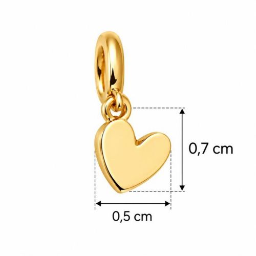 Brinco Argola  3 Cora��es Banhado a Ouro