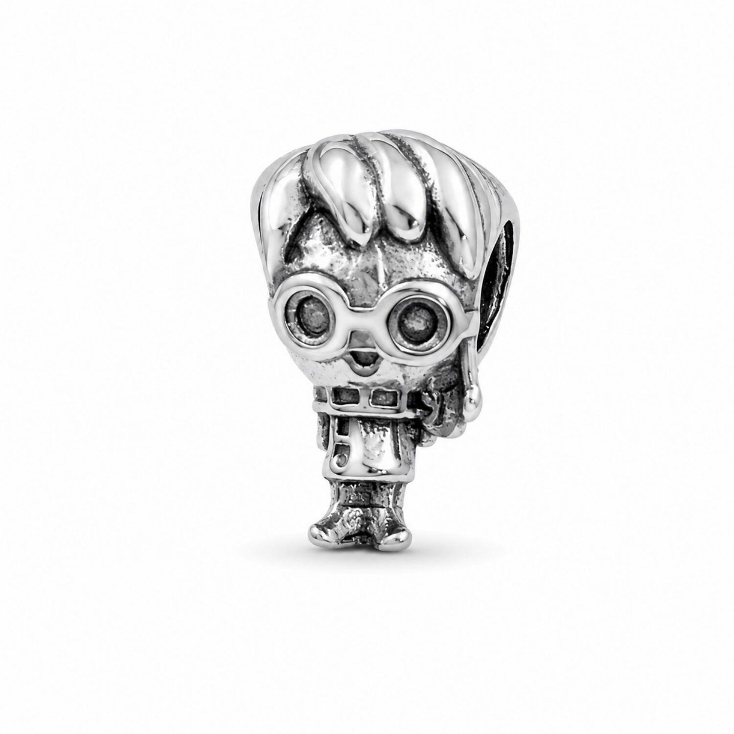 Berloque Menino com Óculos Aço Inox