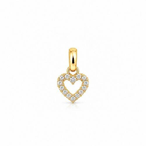 Choker Coração Vazado Micro Zircônia Banhado a Ouro