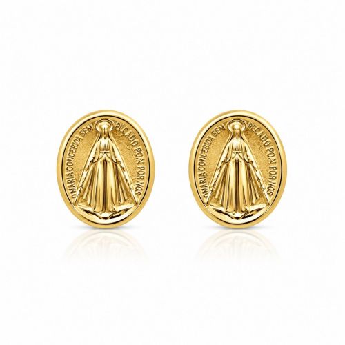 Brinco Nossa Senhora Aparecida Banhado a Ouro