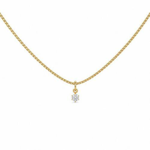 Colar Ponto de luz 0.4 cm Banhado a Ouro 18k
