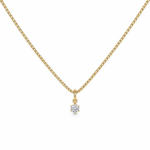 Colar Ponto de luz 0.4 cm Banhado a Ouro 18k
