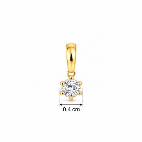 Colar Ponto de luz 0.4 cm Banhado a Ouro 18k
