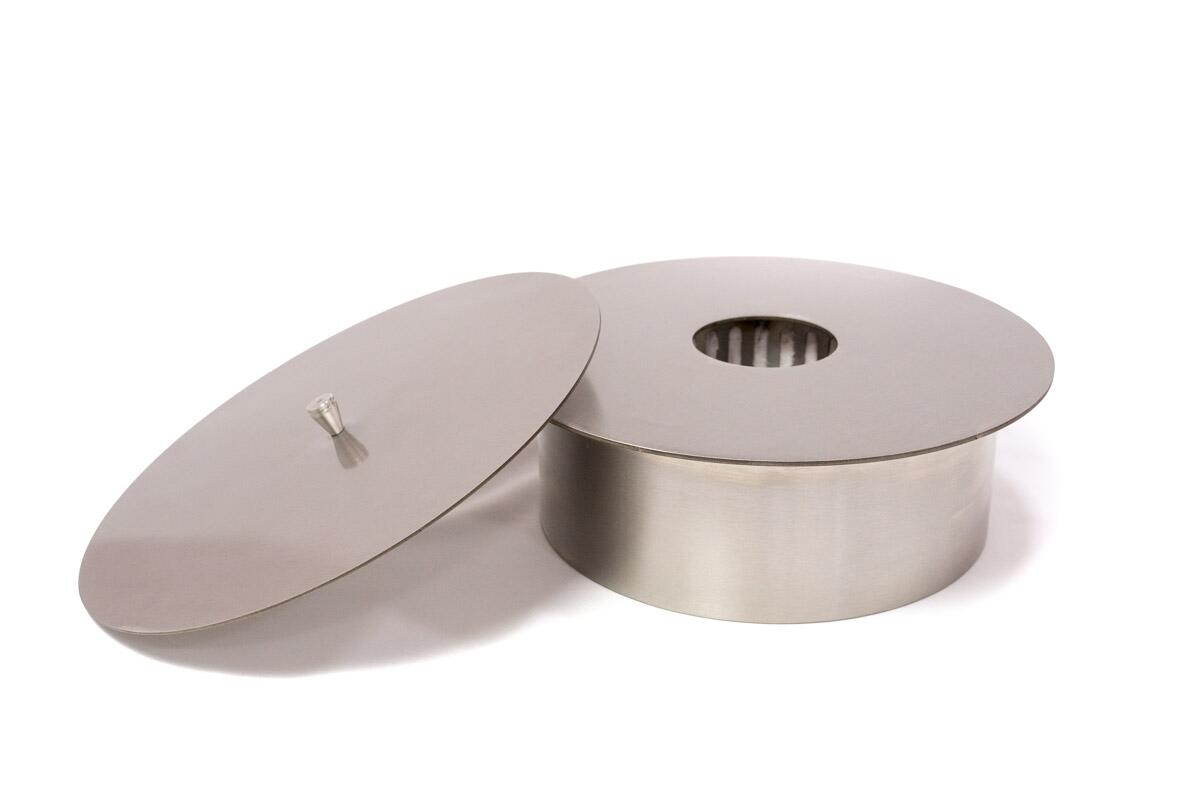 Lareira Ecológica a Álcool Redonda 31cm Aço Inox 304