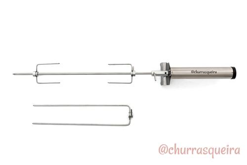 Espeto Girat�rio a Pilha para Churrasco