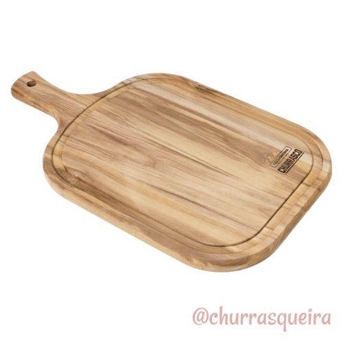 T�bua de Madeira Teca 40x23cm