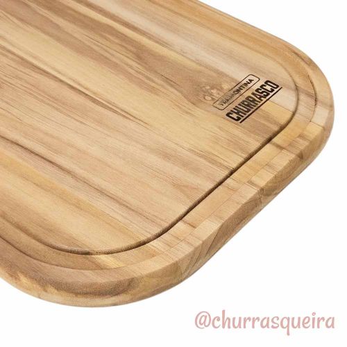 Tábua de Madeira Teca 40x23cm