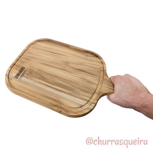 Tábua de Madeira Teca 40x23cm