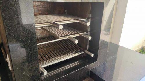 Kit Suporte Lateral de Parafusar Inox Para Churrasqueira