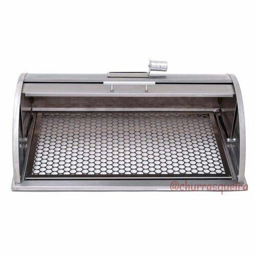 Forno de Pizza para Churrasqueira em A�o Inox Sob Medida