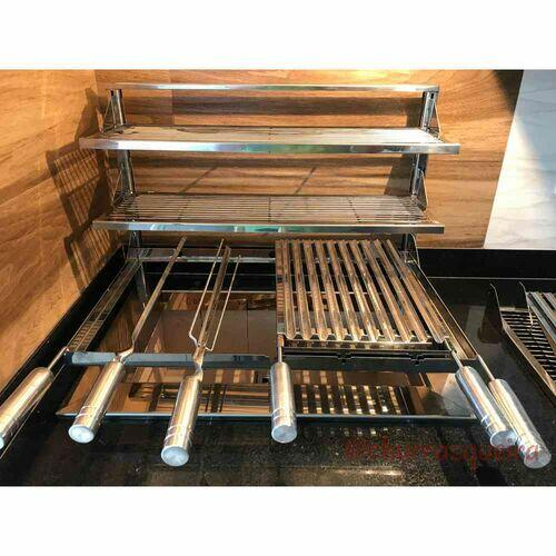 Suporte de Fundo Flutuante em A�o Inox Sob Medida