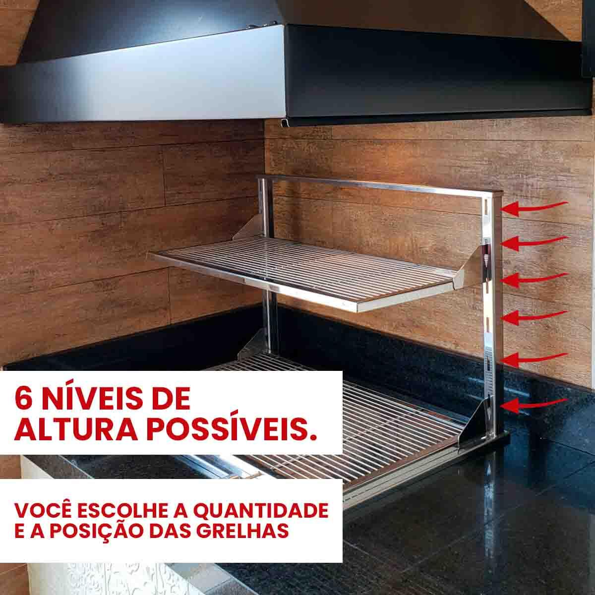 Suporte de Fundo Flutuante em Aço Inox Sob Medida