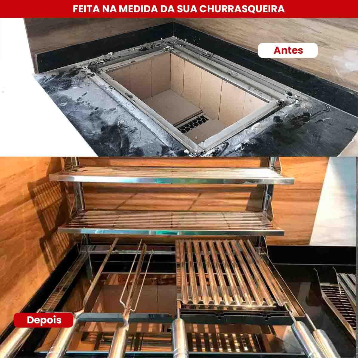 Suporte de Fundo Flutuante em Aço Inox Sob Medida